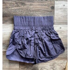 Free People Movement Get Your Flirt On Shorts Small Purple High Rise Lined